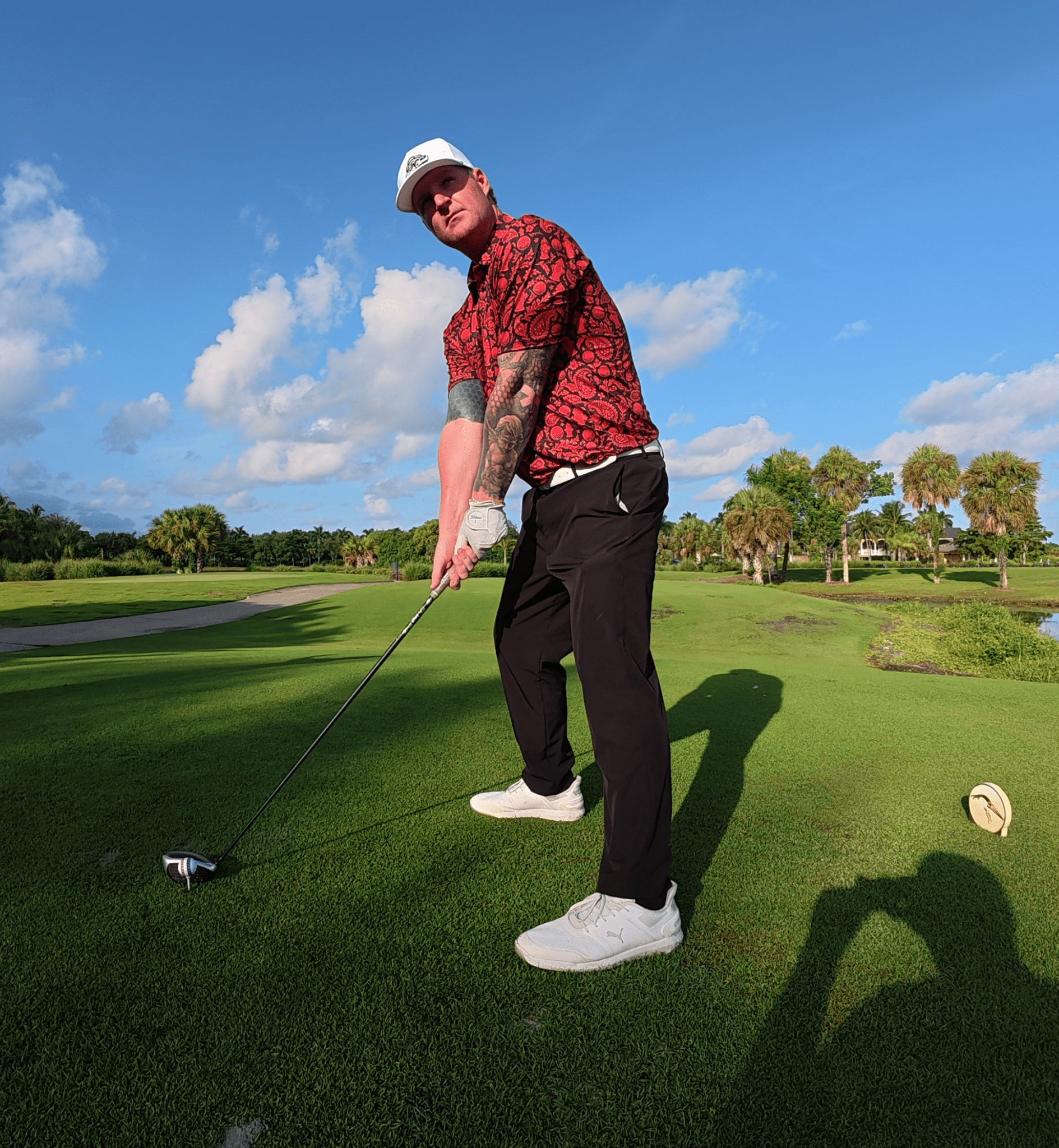 Redline Paisley - Black Cloud Golf Apparel