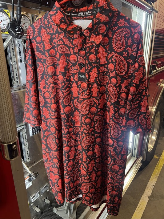 Redline Paisley - Black Cloud Golf Apparel